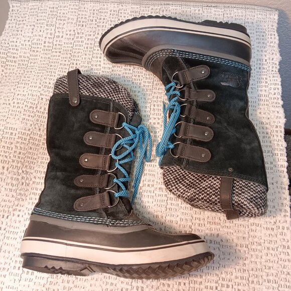 Sorel women's 'Joan of Arctic' knit liner mid calf snow winter boots sz 9 - Picture 4 of 12